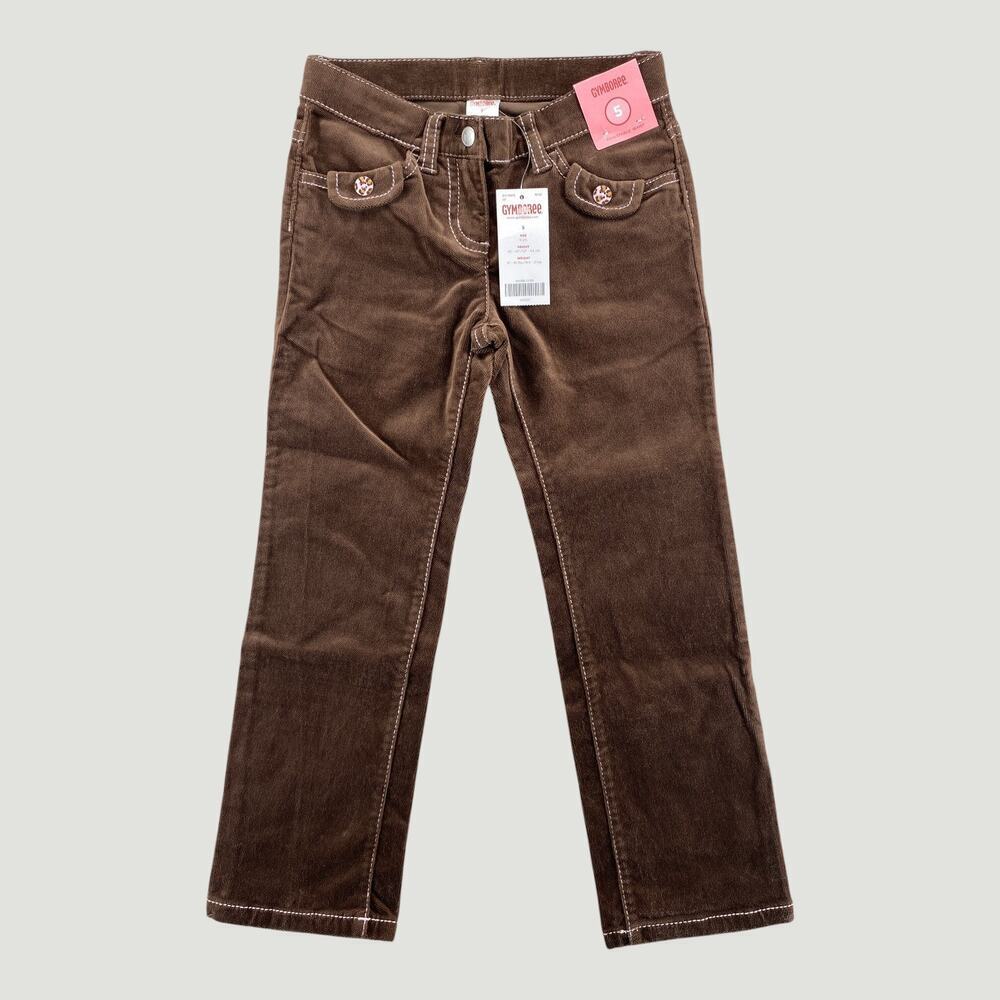 Gymboree Brown Corduroy Pants Girls Size 5 Adjustable Waist NWT